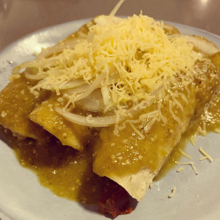 Green Sauce Chicken enchiladas